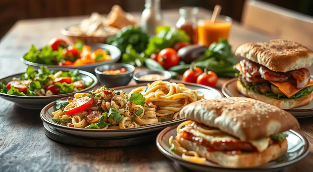 Colorful sheet pan chicken fajitas with bell peppers, onions, and grilled chicken ready to serve.