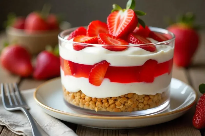 Sugar Free Strawberry Pretzel Salad