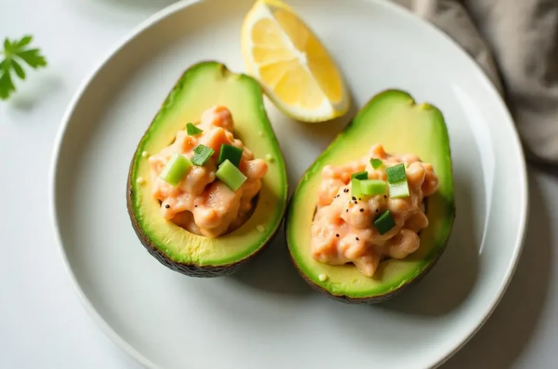 Salmon Stuffed Avocados