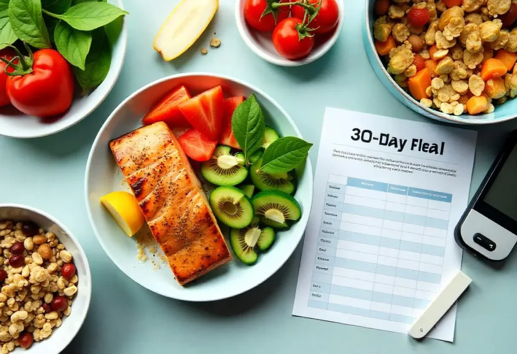 30-day diabetic meal plan with healthy meals