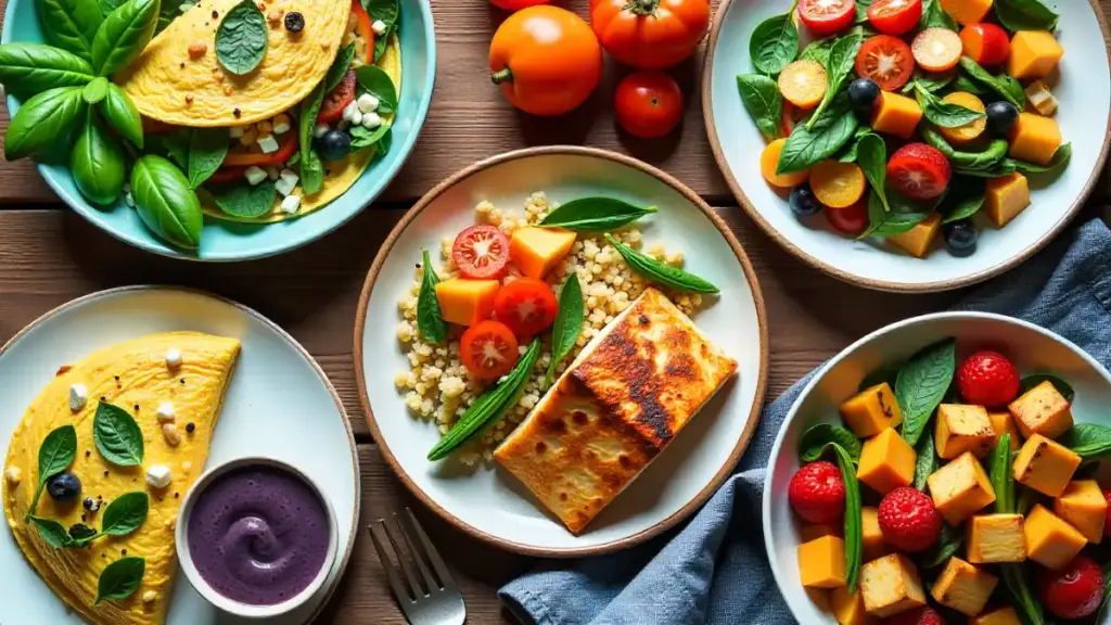 Bloating & Blood Sugar: The 1-Week Low-FODMAP Meal Plan for Diabetics Low-FODMAP diabetic-friendly meals arranged on a table