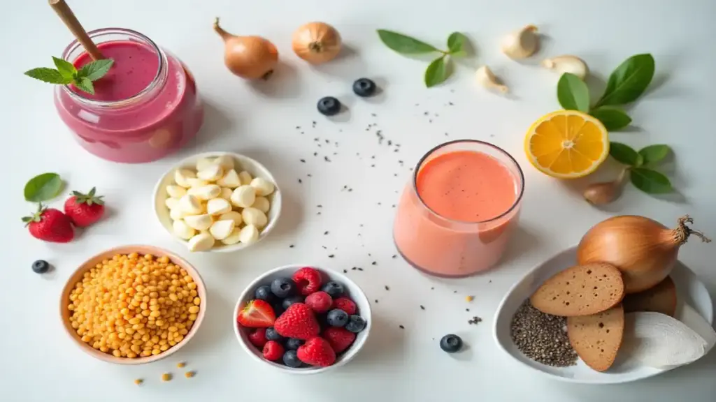 Gut-friendly diabetic foods with probiotics and fiber